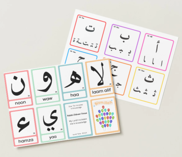 Huruful Hijaiyah Flashcard - Regular